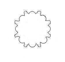 Cross-section of reeding