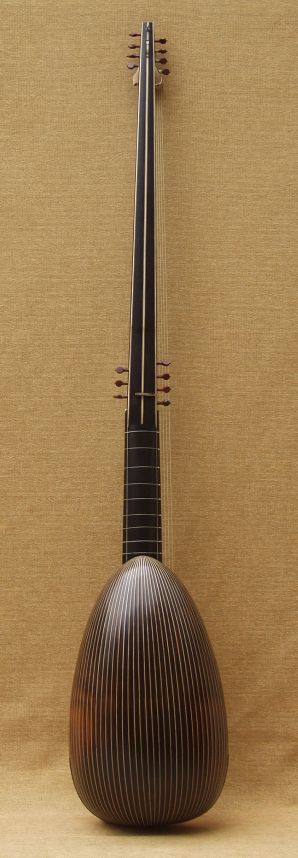 Folding theorbo after Buechenberg